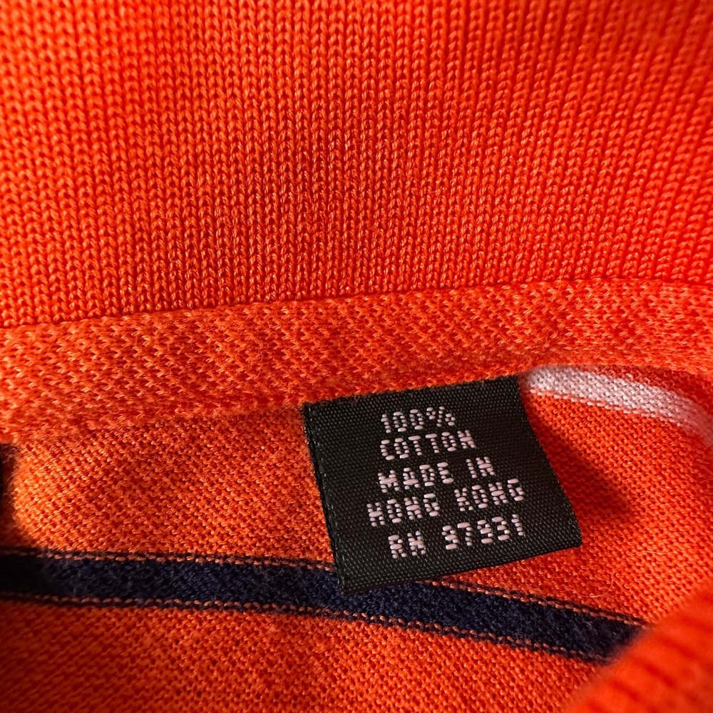 Vintage Masters Collection Shirt Mens XL Orange Golf Mercerized Cotton Polo - Picture 5 of 9